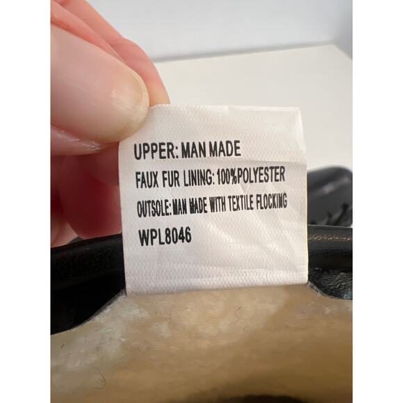 Charter Club Trudyy Water Resistant Rain Boots Black with Sherpa Fleece Size 8 - Picture 8 of 13